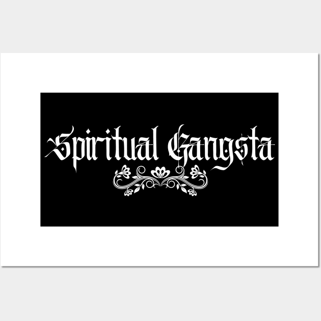 Spiritual Gangsta - Pitch Black Wall Art by Hypnotic Highs